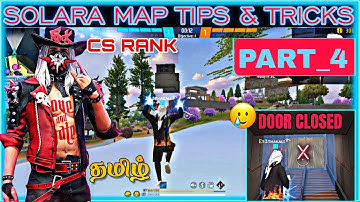 😱 TOP 5 HIDDEN PLACES FOR CS RANK IN {SOLARA MAP}🔥 AFTER OB49 UPDATE | cs rank tips and tricks //#ff