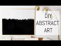 DIY Abstract Art on a Drop Cloth Canvas