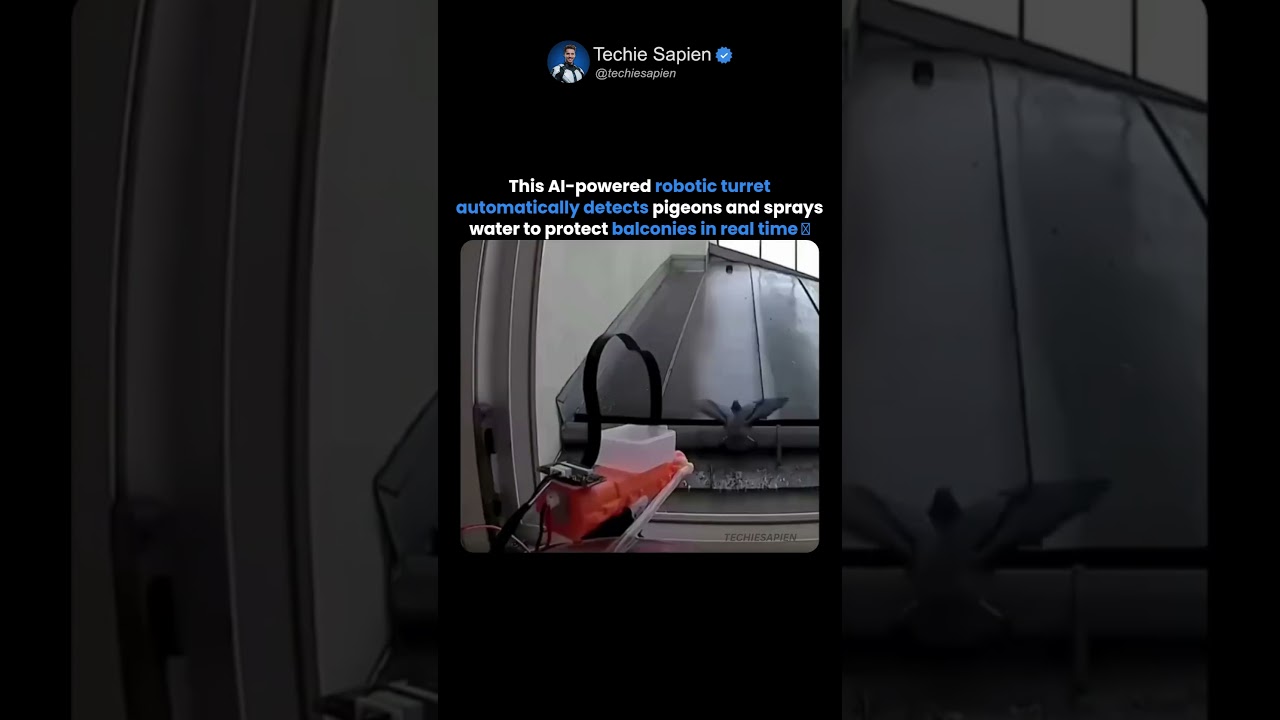 Smart Anti Pigeon Robot Uses YOLO AI Detection And Servo Tracking 🤯
