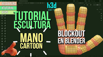 Tutorial mano cartoon - blockout en Blender