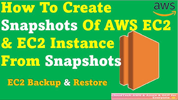 Take Snapshot of AWS EC2 Instance and  create EC2 instance from snapshot |Backup & Restore of an EC2