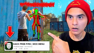 Probé los HACKS de FREE FIRE que hay en la PLAY STORE y ESTO PASO 😱 (No los uses)