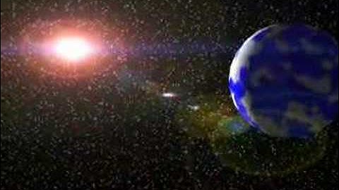 3D Animation space sceen (Lightwave 7)