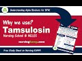 Why use Alpha Blockers for BPH Cardiac medication Tamsulosin Nursing KAMP NCLEX MEDS