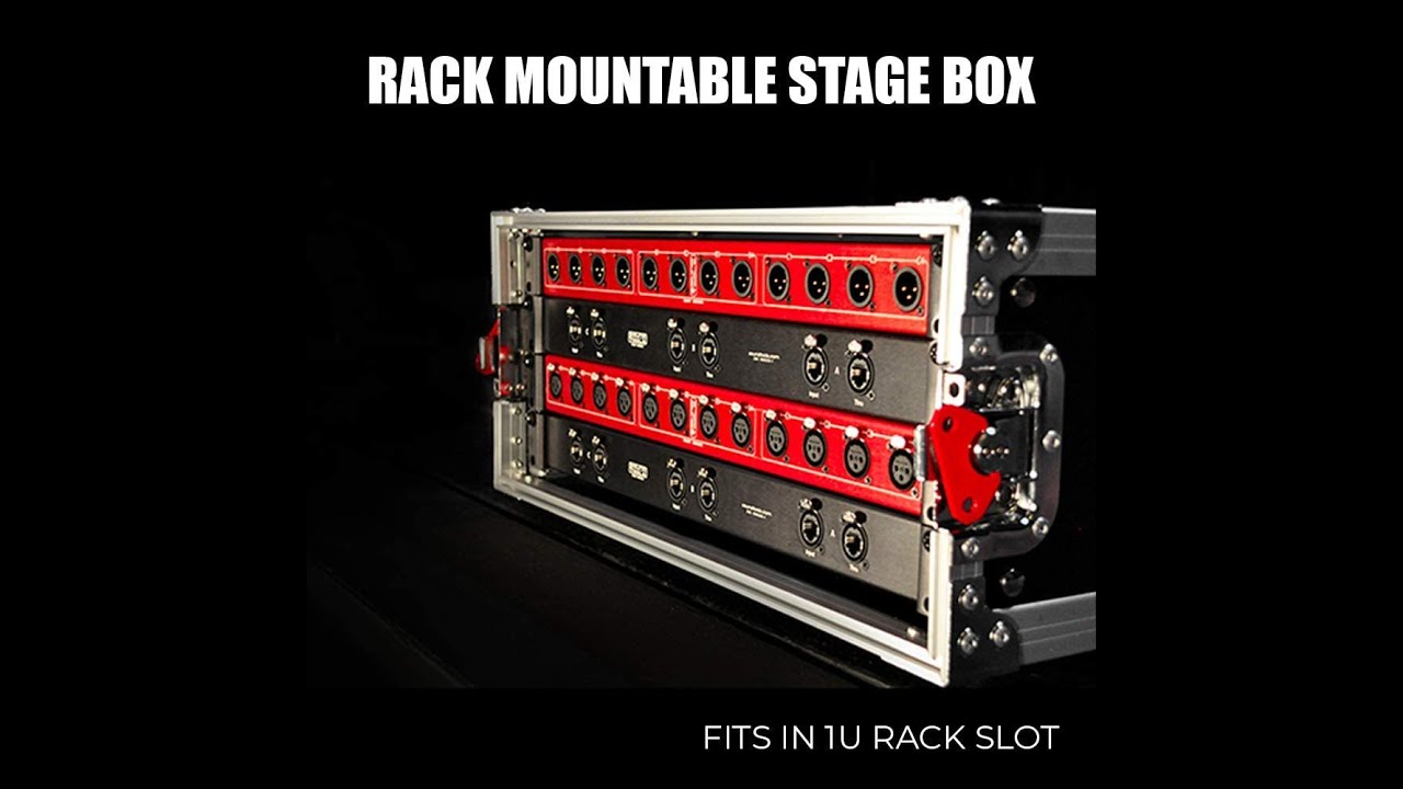 CAT Rack Male Male XLR Stage Box with Audio Over Shielded CAT Cable ...