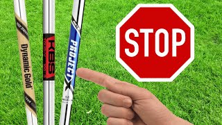 Are You Using The WRONG SHAFTS? (GAME DESTROYER!)