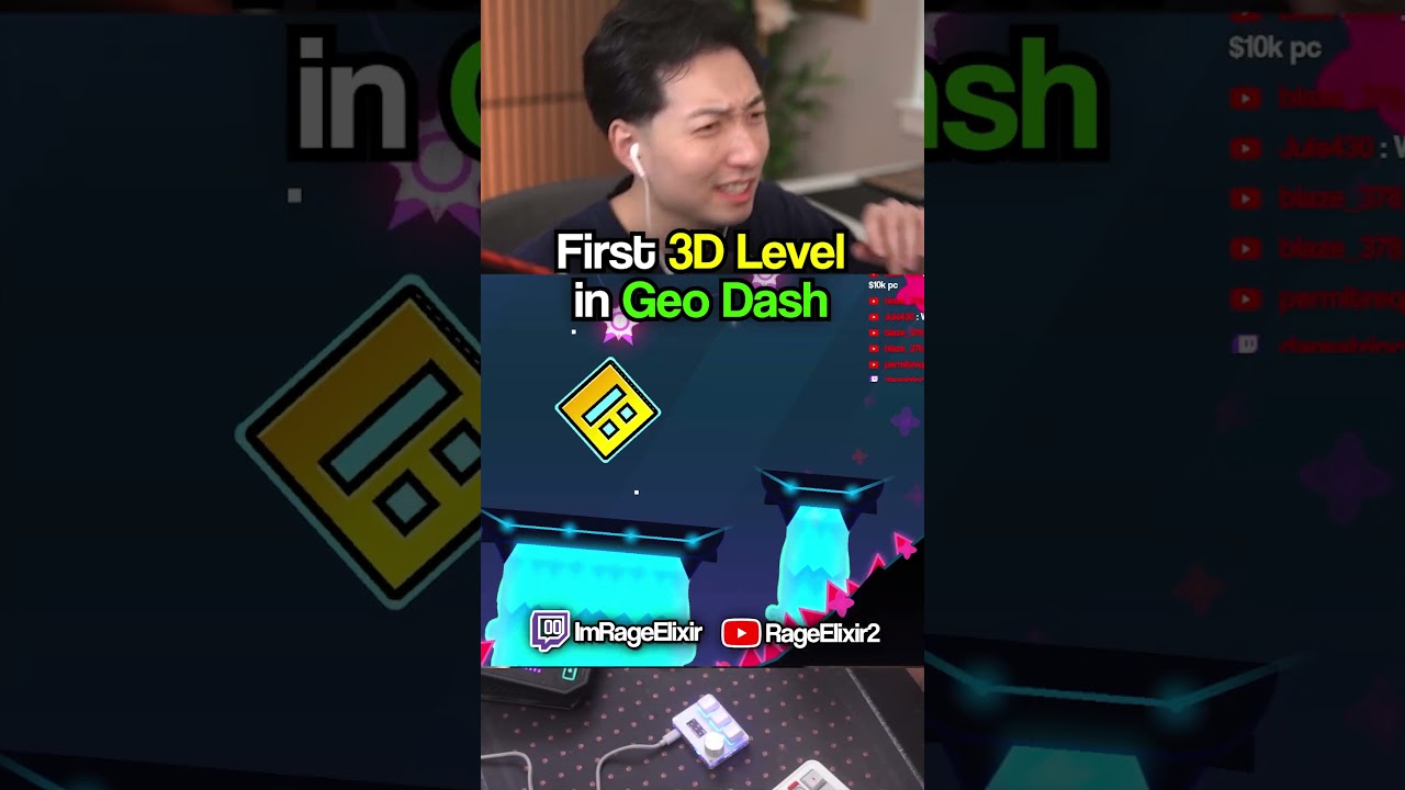 First 3D Level in Geometry Dash