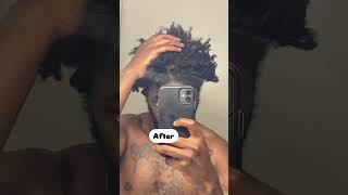 Freemform Locs Tutorial. This is called the separation process.  #freeformlocs #locs #locsjourney
