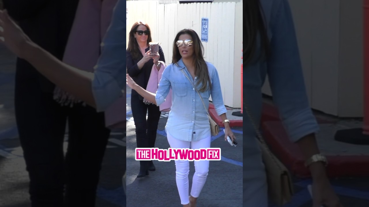 Eva Longoria Shows Off Her Impeccable Street Style Fashion While Leaving Lunch With Friends In WeHo