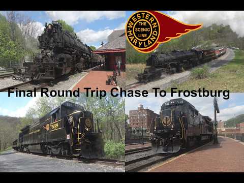 Western Maryland Scenic Railroad #1309: Allegheny Winter Express-Final Chase To Frostburg & Back