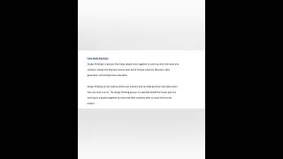 Case Study On Design Thinking