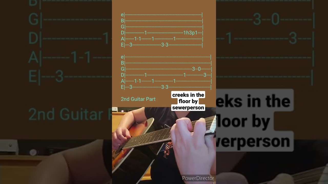 creeks in the floor by sewerperson- Acoustic Guitar Tab 