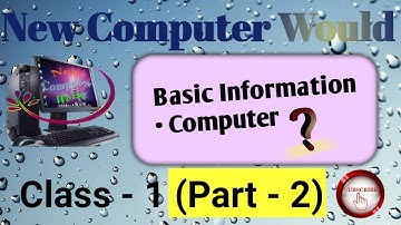 Computer A Machine : Cyber tools : Class - 1 (Chapter - 2 ) Hindi and English.