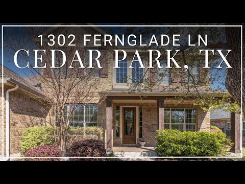 1302 Fernglade, Cedar Park, TX home video tour