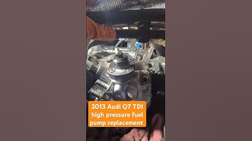2013 Audi Q7 TDI fuel high pressure pump replacement tips #automobile #mechanic #mechaniclife