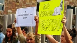 Concentración contra la contaminación en la Comarca de Avilés