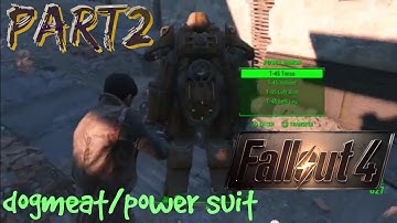 Fallout 4 Playthrough Gameplay Part 2  - Dogmeat/Power Armor (PS4)
