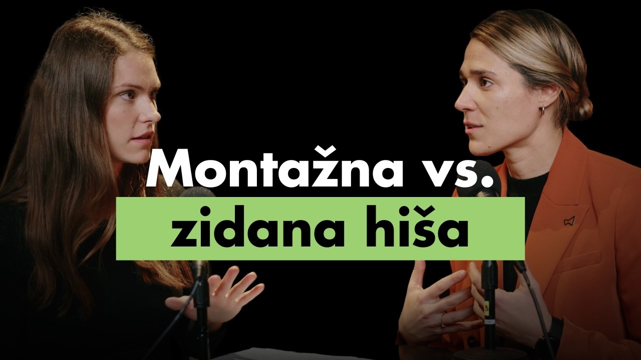 Montažna vs. zidana hiša: kaj se danes bolj splača? | Nika Bratović iz Marles Hiše