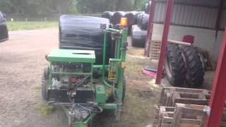 Silage wrapping and stacking