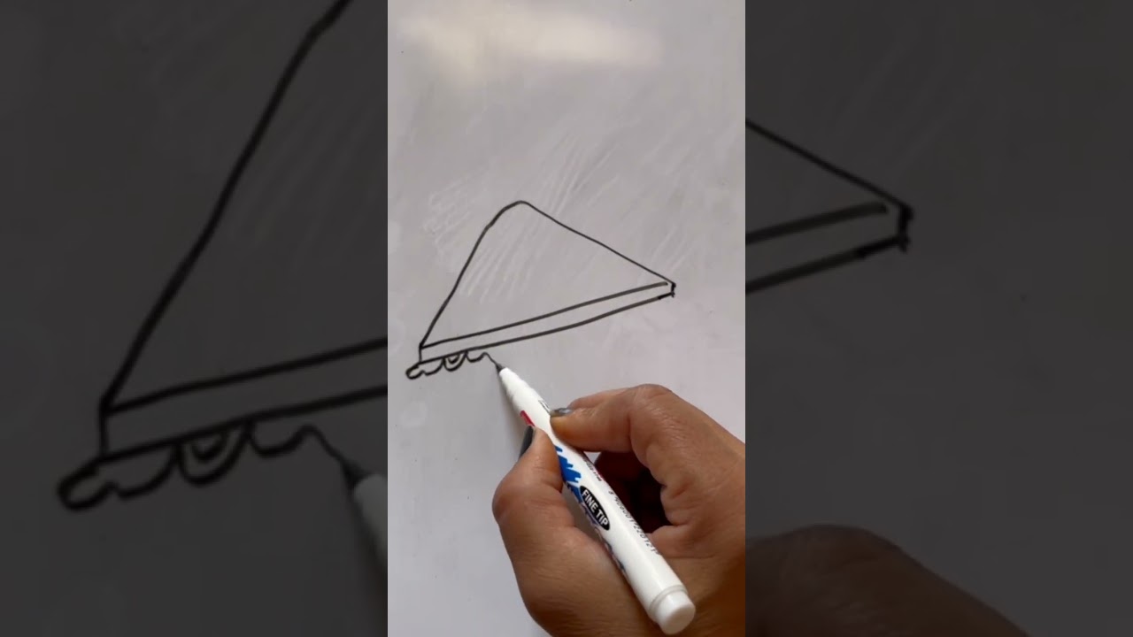 easy drawing of sandwich