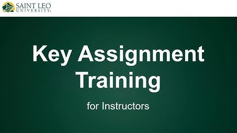 Key Assignment Training