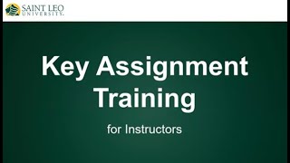 Key Assignment Training
