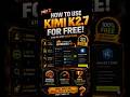 Kimi K2.7 FREE Setup | Completely FREE - Best AI Coding Setup 2026 | Claude Code Alternative 🚀