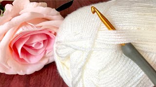 CRAZY EASY, 1 rij! Deze mooie haaksteek is Perfect voor een deken! Eenvoudig Haakpatroon