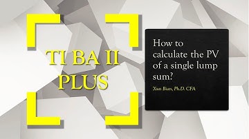 How to calculate the present value of a single lump sum using a financial calculator?