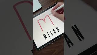 Create a Unique Name Logo with Procreate: Step-by-Step #TattooIdeas #LetterLogo
