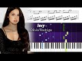 Olivia rodrigo  lacy  piano tutorial with sheet music