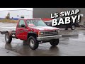 Our BURNOUT truck "Burnin Right" gets tore down for a 700+hp LS swap!