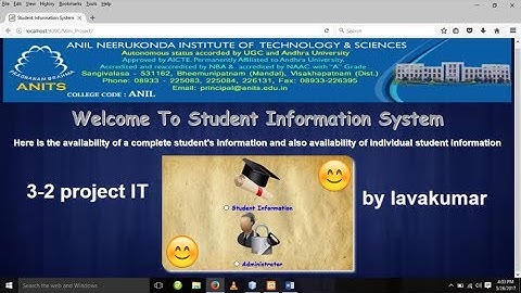 Student information System Mini project