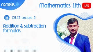 11th maths Live, Ch 13, Exercise No 13.1, Question no 2, Addition & subtraction formulas - 11th math
