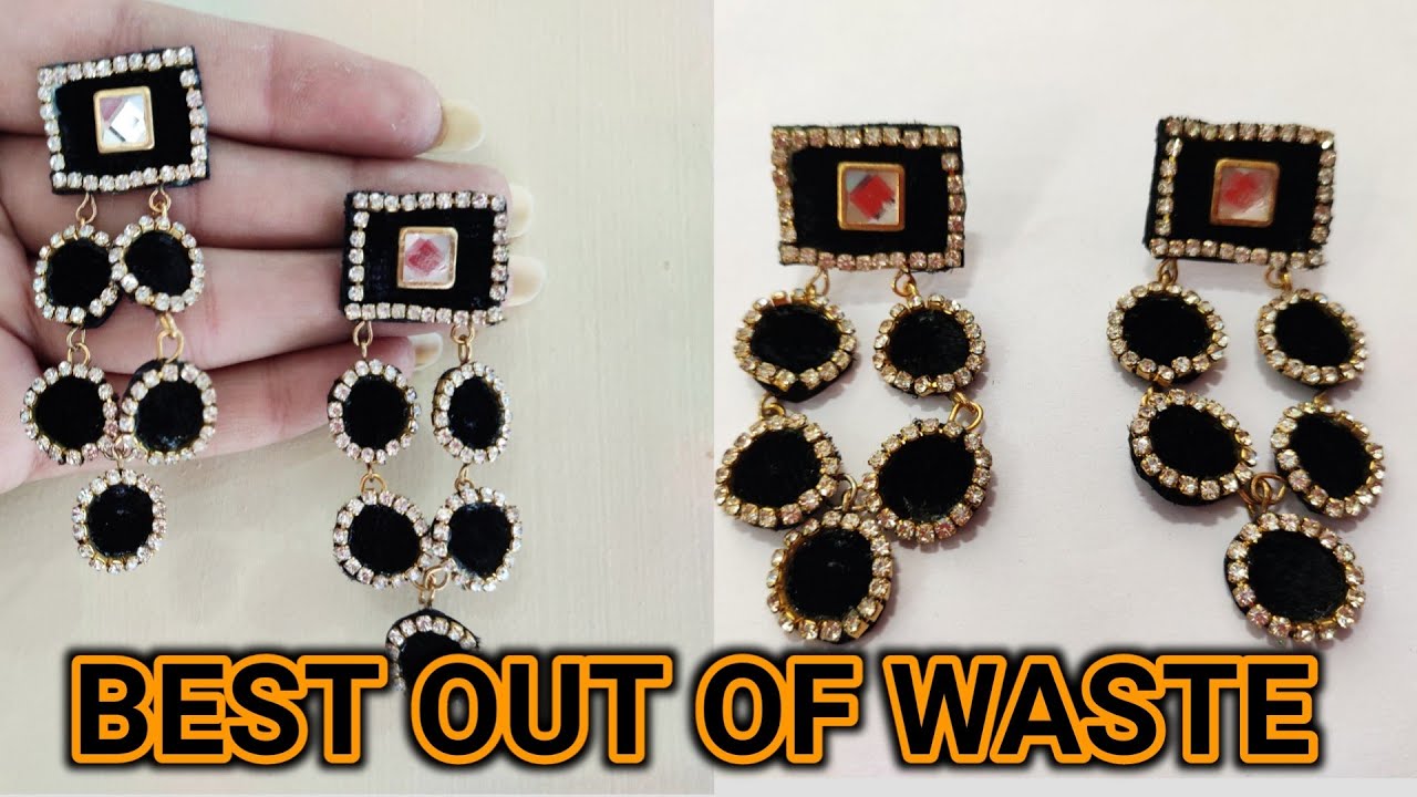 How To Make Earrings From Waste Material In Hindi 2021 YouTube How To Make Earrings From Waste Material In Hindi 2021 YouTube