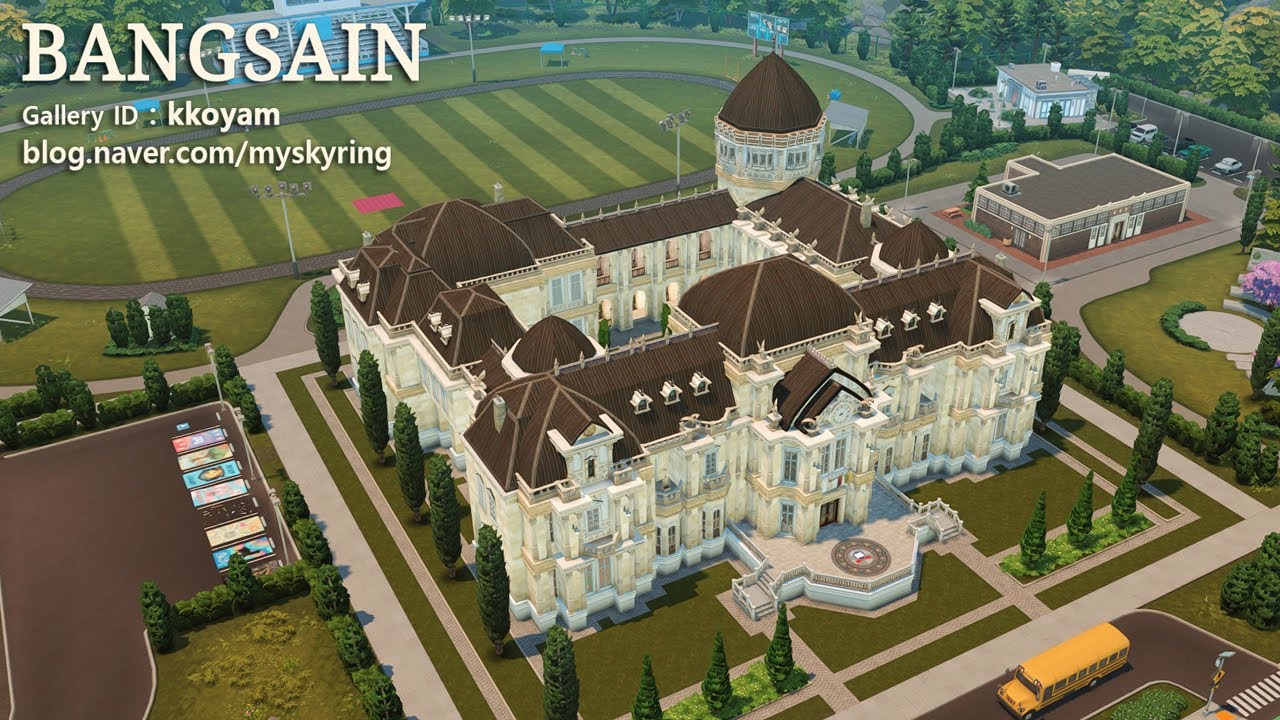 SIMS 4 MY SIMS HOUSE 064 : 고등학교(High School) / NoCC / Stop Motion