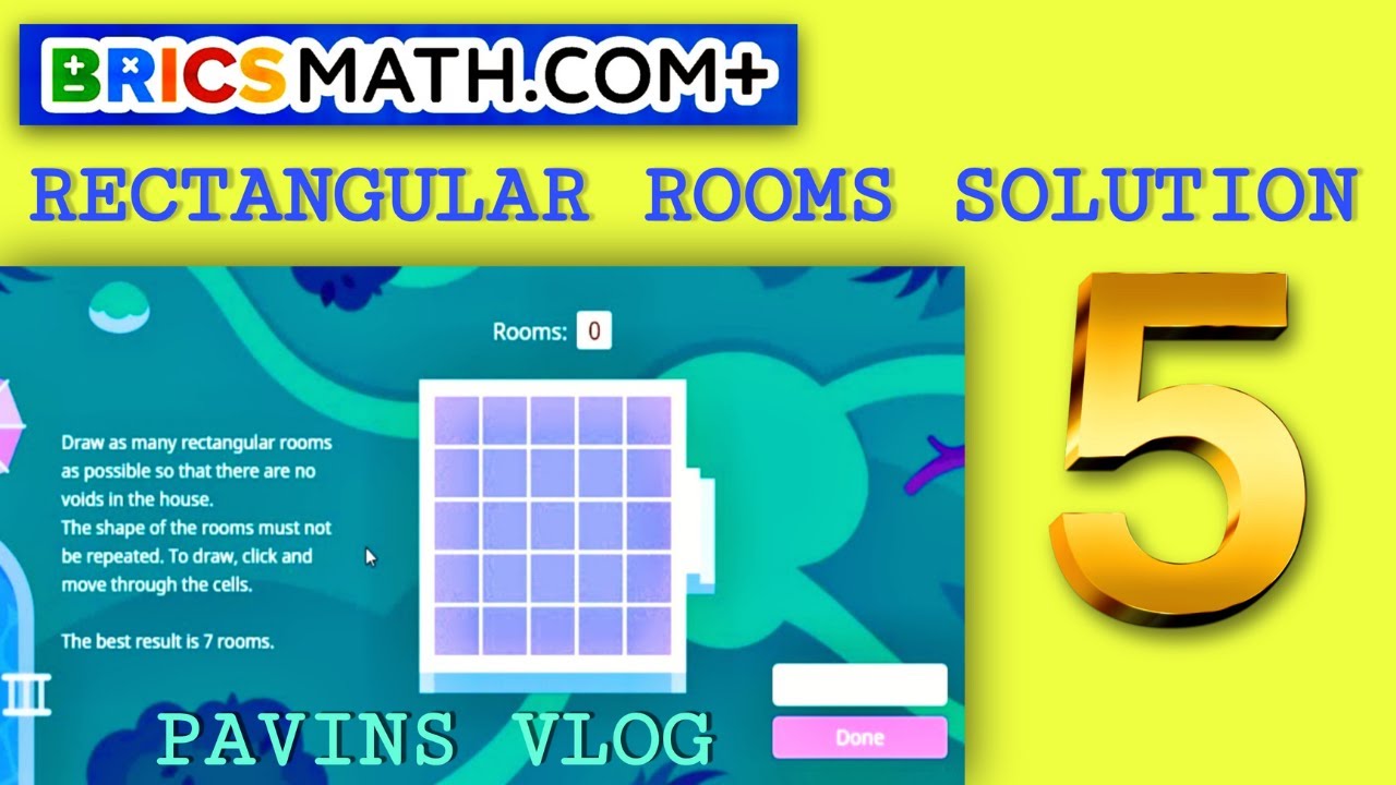 Bricsmath Rectangular Rooms Main Round Solution|2021 Competition
