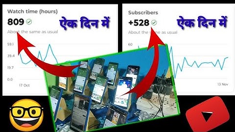 मोबाइल फोन से 📱1000 Subscriber & 4000 Watch Time💲 how to increase subs and watch time 