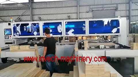 Double-Mold Wood pallet nailing machine for blocks and stringer pallets making