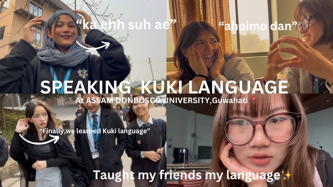 Kuki Language Script Teaching KUKI language to my non-Kuki friends at University🍓|| ADBU🎀 ...