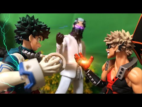 My hero academia stop motion midoriya ＆ bakugou VS nine