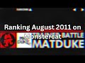 Ranking August 2011 on Monstercat #monstercat #monstercatranking 