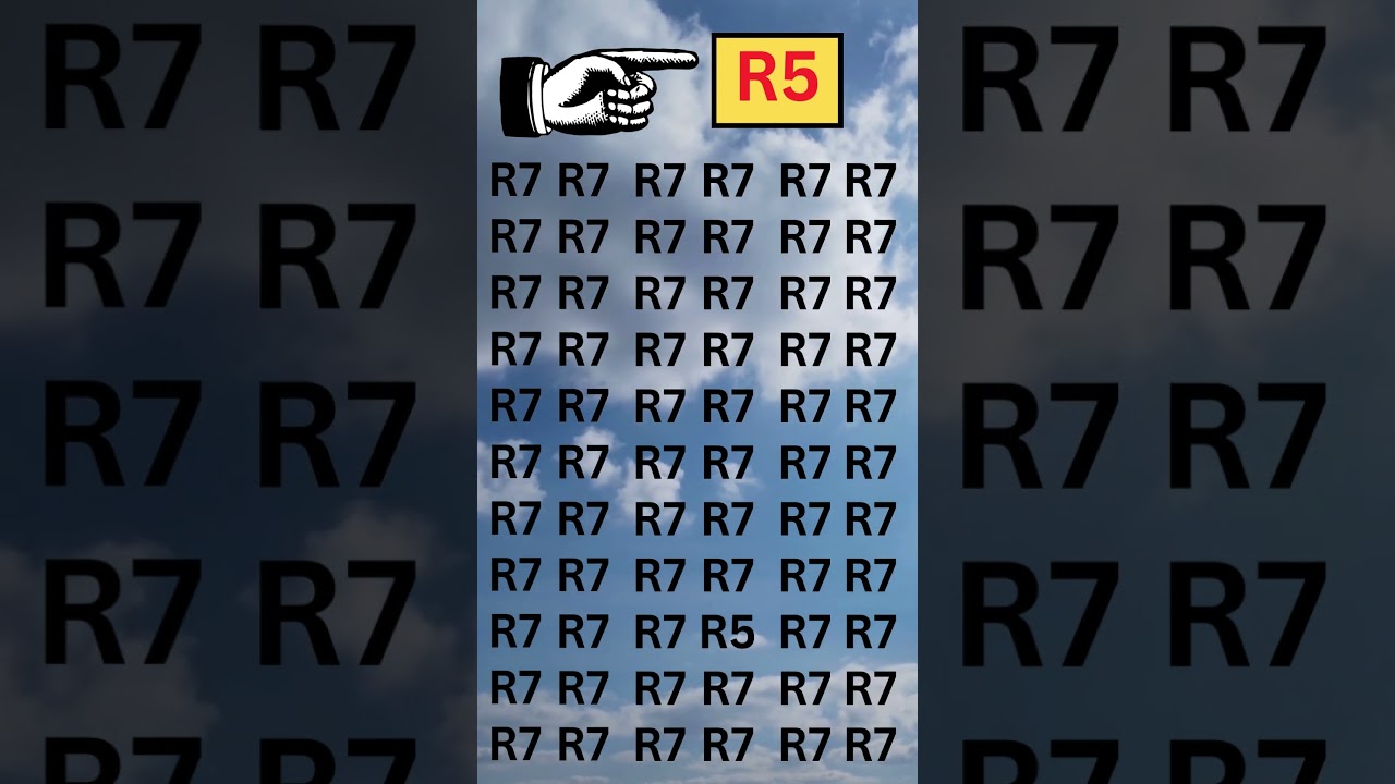 Visionary Challenge: Only the Sharpest Find R5 in 9 Seconds!