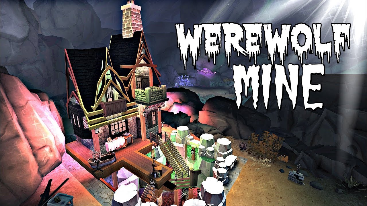 The Sims 4 | WEREWOLF MINE - Halloween Group Collab | Speed Build