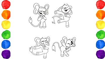 How to color Bubba Bubbaphant (Smiling Critters) Poppy Playtime Chapter 3 🌈Happy Coloring🌈