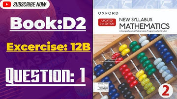 Mastering Geometry: Exercise 12B Question 1 | Volume and Surface Area of Pyramids,Spheres and Cones