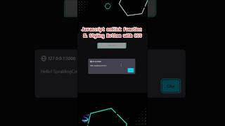 Javascript onClick Function & Styling Button #shorts  #css #html  #javascript #tutorial #trending
