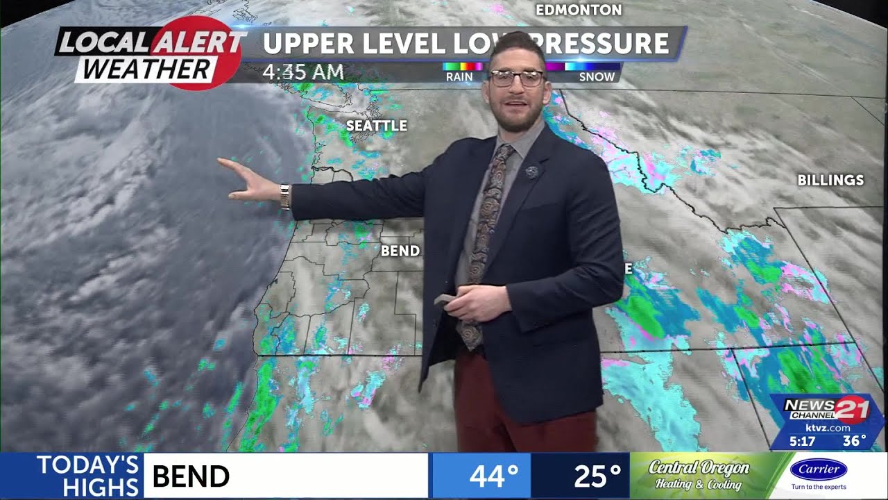 Spotty showers & mountain snow possible with near average temperatures ...