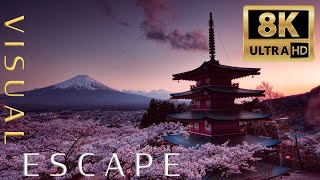 Japan In 8K - Relaxing Music - Visual Escape