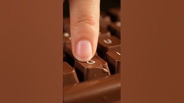 🍫 This chocolate keyboard sounds so satisfying #asmr #macro #asmrvideo #satisfying #asmrsounds #wow